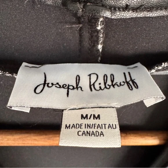 Joseph Ribkoff Gray Pockets Two-Tone Sweater Blazer Chain Detail Jacket Size M - Picture 7 of 7